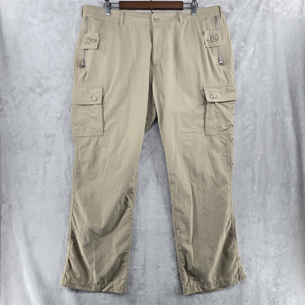 Clothing Arts Cargo‎ Pants P-Cubed Pick Pocket Proof Tan/Khaki Men's size 38x20